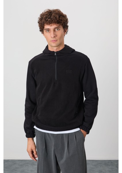 Ruby Siyah Standart Kalıp Polar Erkek Sweatshirt - 88300 fiyatları