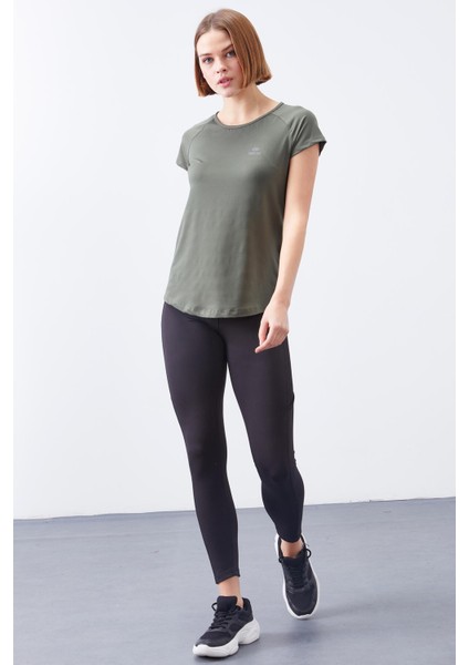 Çağla Sırt Pencereli Kısa Kol Standart Kalıp O Yaka Kadın T-Shirt - 97101 fiyatları