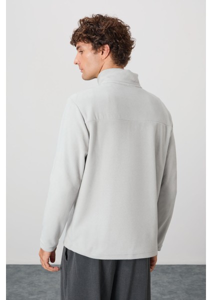 River Taş Dik Yaka Erkek Polar Sweatshirt - 88310 indirimleri