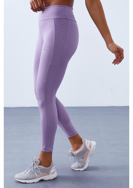 Eflatun Yüksek Bel Toparlayıcı Slim Fit Dar Paça Kadın Tayt - 94568 fırsatları
