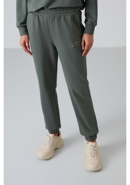 Çağla O Yaka Oversize Lastik Paça Kadın Eşofman Takım - 95287 modelleri