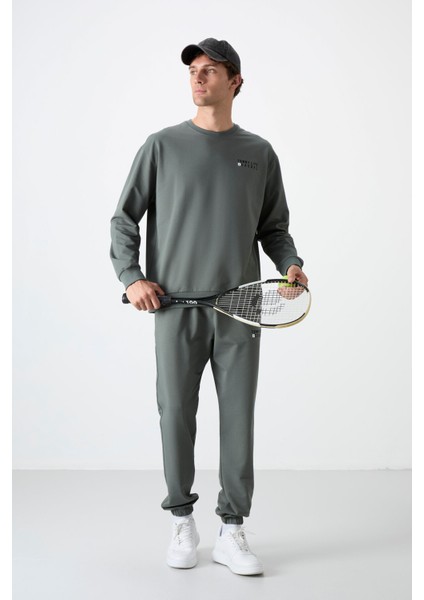 Çağla Casual O Yaka Lastik Paça Erkek Oversize Eşofman Takımı - 85120