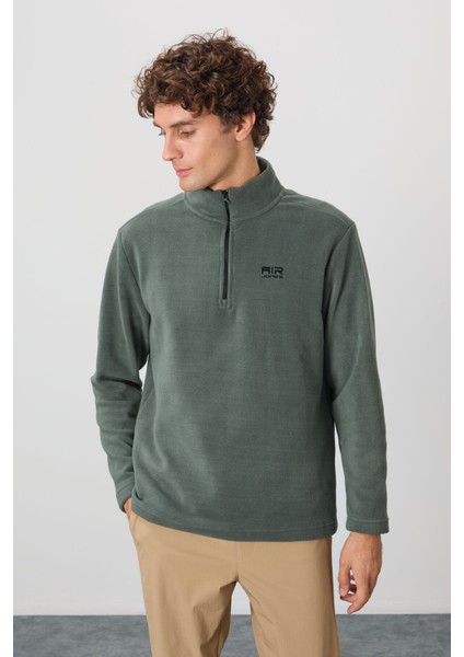 River Çağla Dik Yaka Erkek Polar Sweatshirt - 88310