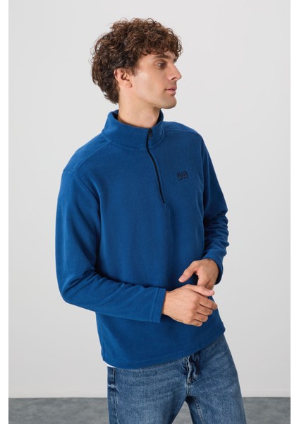 River Parlament Dik Yaka Erkek Polar Sweatshirt - 88310 fırsatları