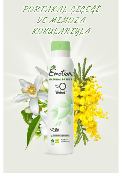 Natural Breeze Kadın Deodorant 3 x 150 ml