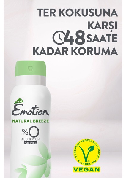 Natural Breeze Kadın Deodorant 3 x 150 ml