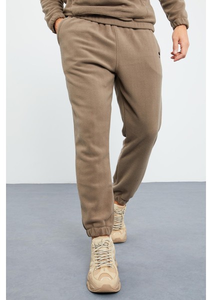 Camel Yarım Fermuar Dik Yaka Lastik Paça Polar Erkek Eşofman Takımı - 85159 fiyatları