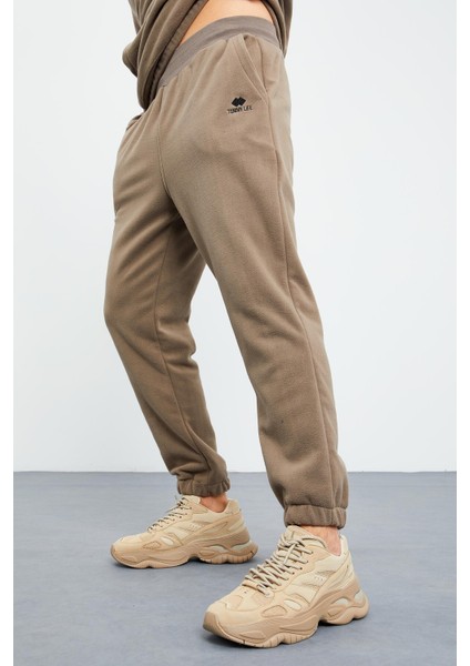 Camel Yarım Fermuar Dik Yaka Lastik Paça Polar Erkek Eşofman Takımı - 85159 indirimleri