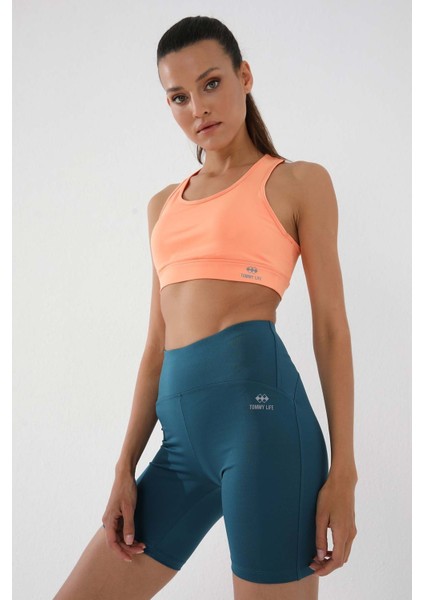 Zümrüt Yüksek Bel Toparlayıcı Kısa Biker Kadın Tayt - 91007 modelleri