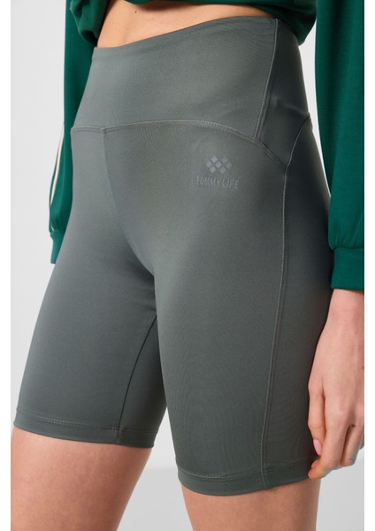 Çağla Yüksek Bel Toparlayıcı Kısa Biker Kadın Tayt - 91007 modelleri