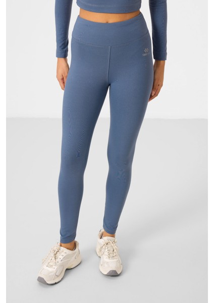 Petrol Yüksek Bel Uzun Kollu Slim Fit Crop Top Kadın Tayt Takım - 95286 fırsatları