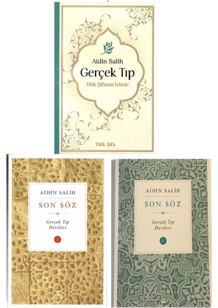 3 Kitap Seti: Aidin Salih Gerçek Tıp ve Yitik Şifanın İzinde (2020) fiyatları