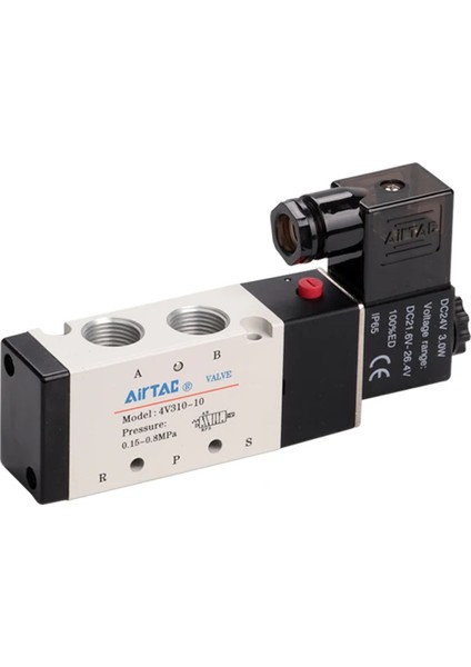 Airtac 4V21008B DC24V 1/4" Pt 4V Serisi Solenoid Valf | Düşük Sürtünme, Uzun Ömürlü