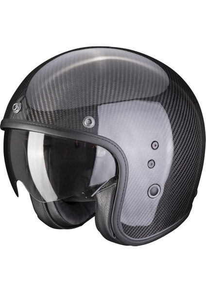 Belfast Evo Carbon Açık Motosiklet Kaskı Siyah