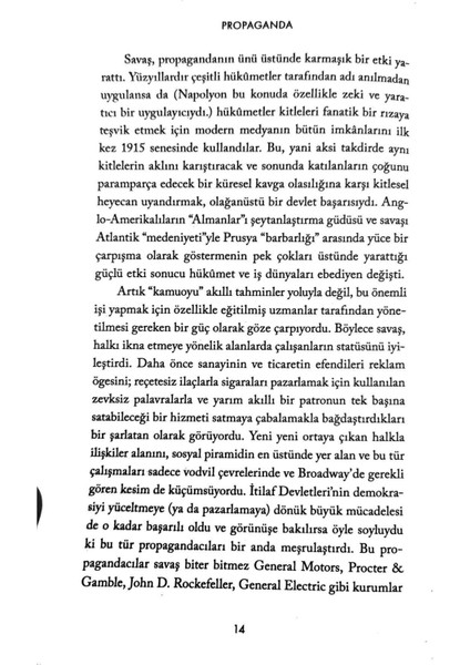 Propaganda Edward Bernays 168 Sayfa Türkçe İletişim ve Medya Çalışmaları