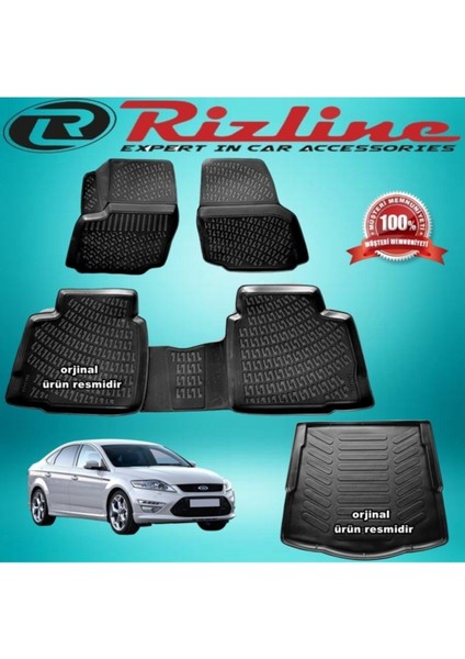 Ford Mondeo 3D Paspas + Bagaj Havuz Siyah 2007-2014 Arası