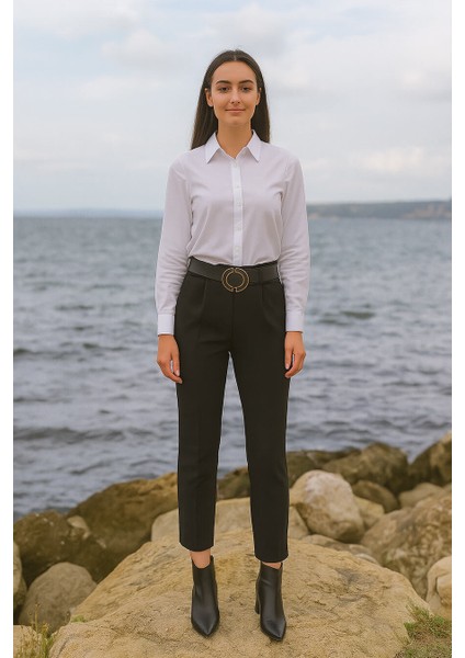 - Siyah Tesettür Pantolon 10680S