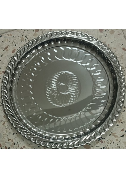 Çelik Sini Tepsi Yer Sofrası 47CM fiyatları