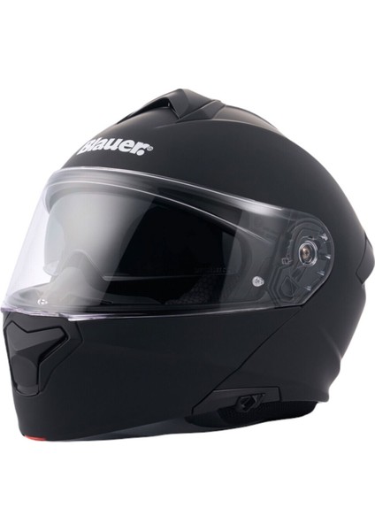 Blauer Noah Çene Açılabilir Motosiklet Kaskı Mat Siyah