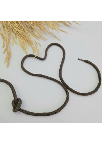 Kahverengi 10 Adet Sweatshirt-Eşofman İpi / Ayakkabı Bağcığı / Yuvarlak Tress Kordon İp 125 cm fiyatları