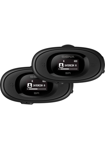 5r Lıte Motosiklet Interkomu (Ikili Paket) Siyah