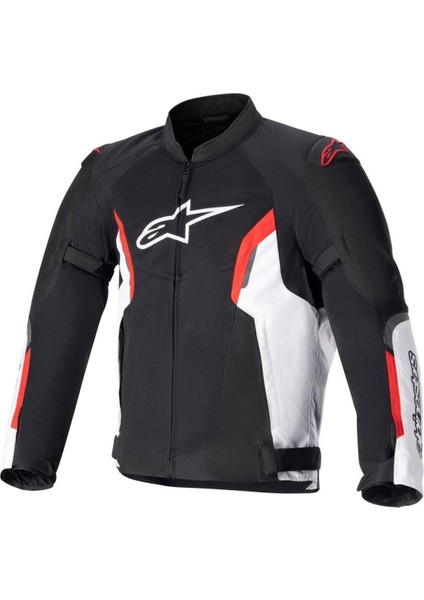 AST V2 Air Yazlık Korumalı Motosiklet Montu Siyah Beyaz Kırmızı