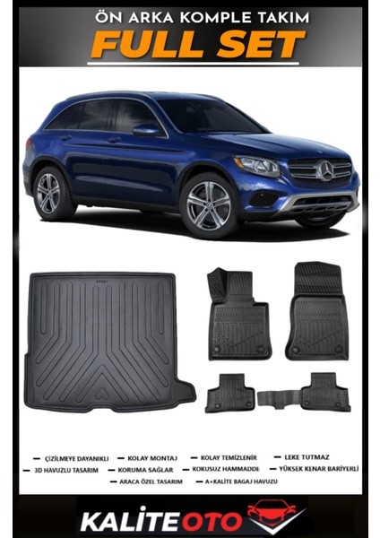Mercedes Glc Suv Bagaj Havuzu+4.5d Havuzlu Paspas Seti 2016 Model