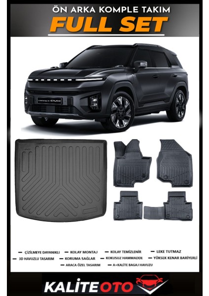 Ssangyong Torres Evx Bagaj Havuzu+4.5d Havuzlu Paspas Seti 2025 Model