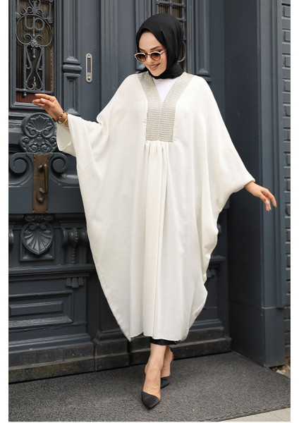 - Yarasa Kol Ekru Tesettür Tunik 8654E fiyatları