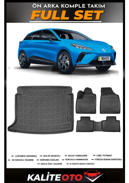 Mg4 Comfort Paket Bagaj Havuzu+4.5d Havuzlu Paspas Seti 2023 Model