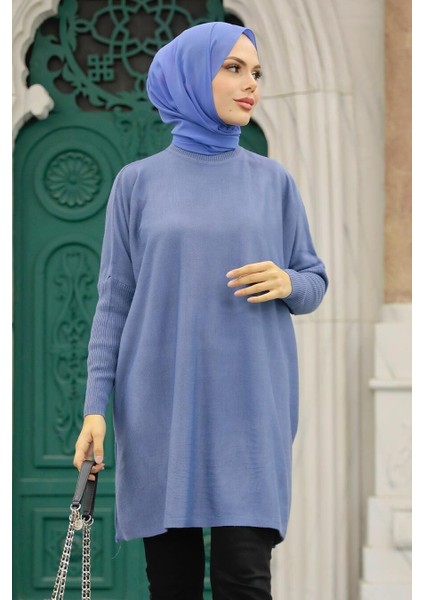 - Indigo Mavisi Tesettür Triko Panço 3399IM fiyatları