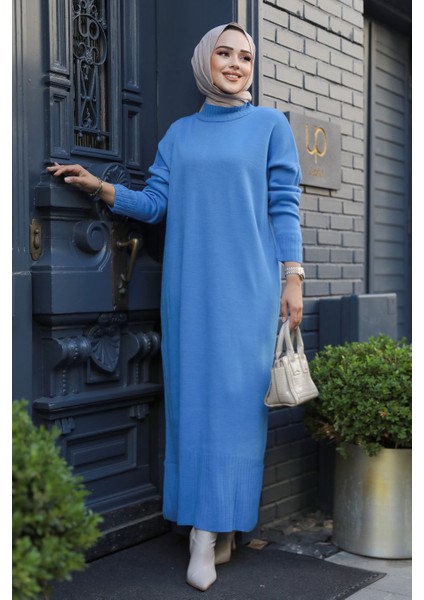 - Mavi Tesettür Triko Elbise 3409M