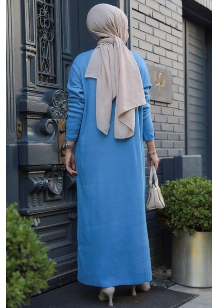 - Mavi Tesettür Triko Elbise 3409M fırsatları