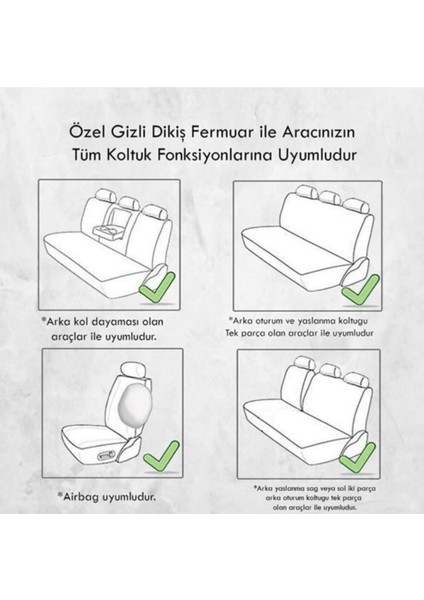 Corolla Koltuk Minder Ortopedik Cepli Araç ve Kılıf Seti–tam Uyumlu,siyah Renk,konforlu Tasarım