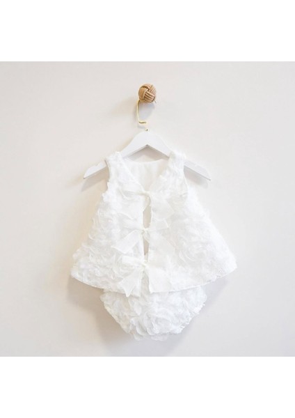 Kız Bebek 3D Gül Detaylı Takım Özel Gün Fotoraf Çekimi Doğumgünü - Düğün modelleri