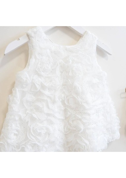 Kız Bebek 3D Gül Detaylı Takım Özel Gün Fotoraf Çekimi Doğumgünü - Düğün fırsatları