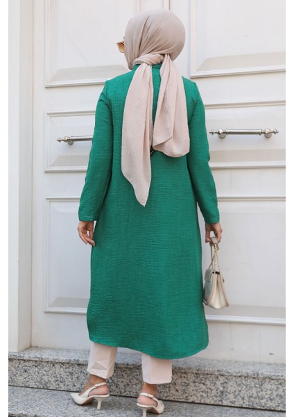 Cepli Yeşil Tesettür Tunik 4771Y fiyatları