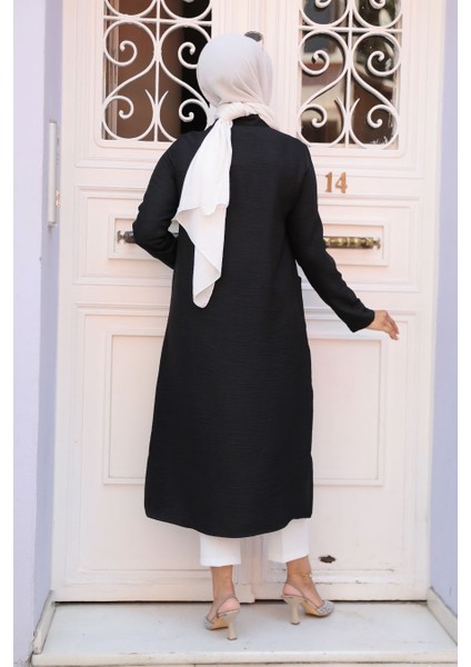 Cepli Siyah Tesettür Tunik 4771S fırsatları