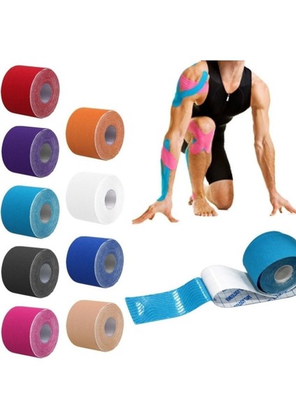 Kinesio Tape Ağrı Sporcu Bandı Kırmızı Renk 5 cm X5 M fırsatları