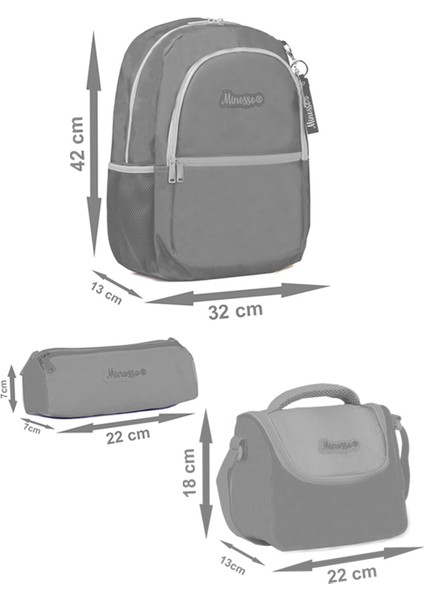 Gamer Desenli Erkek Çocuk İlkokul 3'lü Çanta Seti MINOSSOSET1009