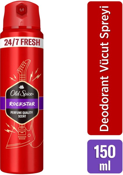 Rockstar Erkek Deodorant Vücut Spreyi 150 ml