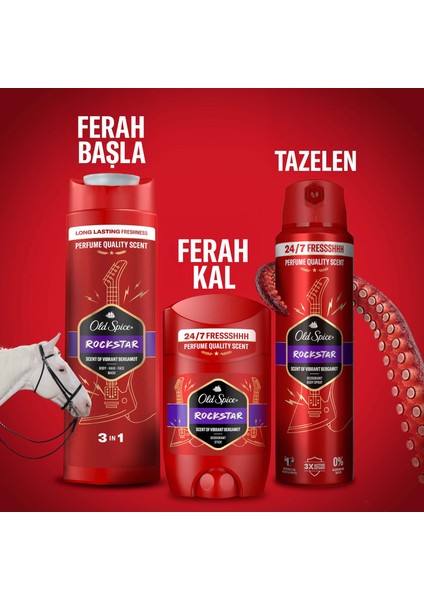 Rockstar Erkek Deodorant Vücut Spreyi 150 ml