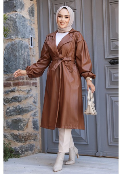 Deri Taba Tesettür Kap 1640TB fiyatları