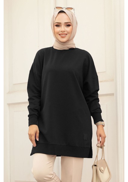 Siyah Tesettür Tunik 30644S