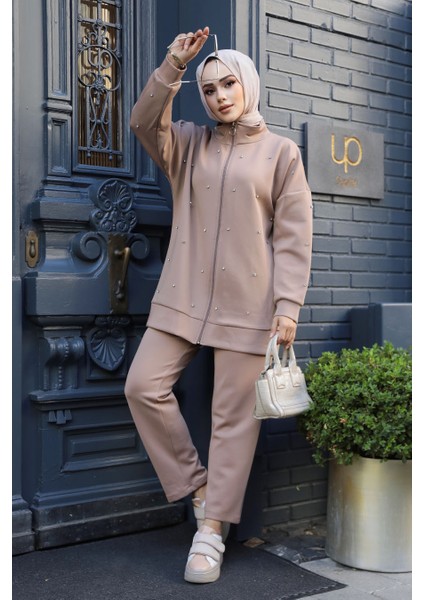 Fermuarlı Bisküvi Tesettür Ikili Takım 12401BS fiyatları