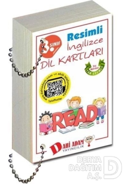 Dahi Adam 3. Sınıf Resimli İngilizce Dil Kartları fiyatları