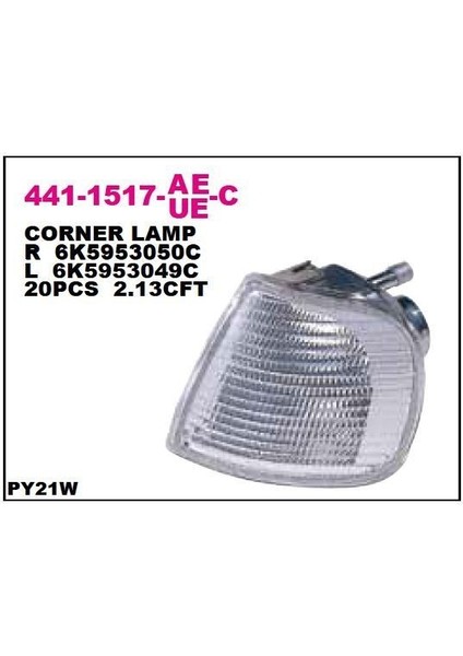 Polo Caddy 1997 Sinyal Lambası Sol Beyaz Depo