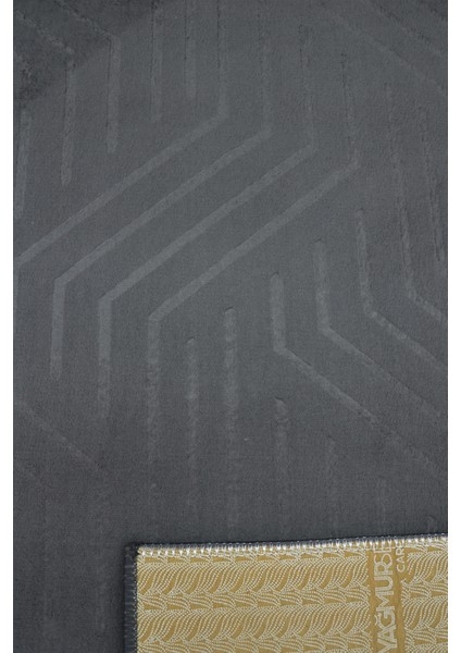 Kaymaz Tabanlı Kesme Kabartmalı Salon Koridor Mutfak HALISI5025A Antrasit modelleri