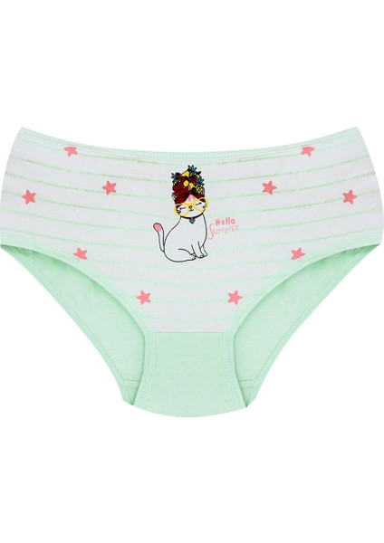 Kız Çocuk Külot 3'lü Baskılı (%96 Pamuk - %4 Elastan) modelleri