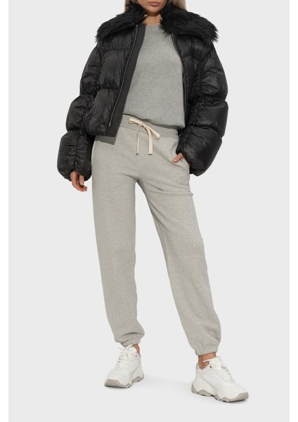 Deri Logo Baskılı Kalın Taban Sneaker Ayakkabı 43T5ATFS1B119 Bayan Ayakkabı 43T5ATFS1B 119 modelleri